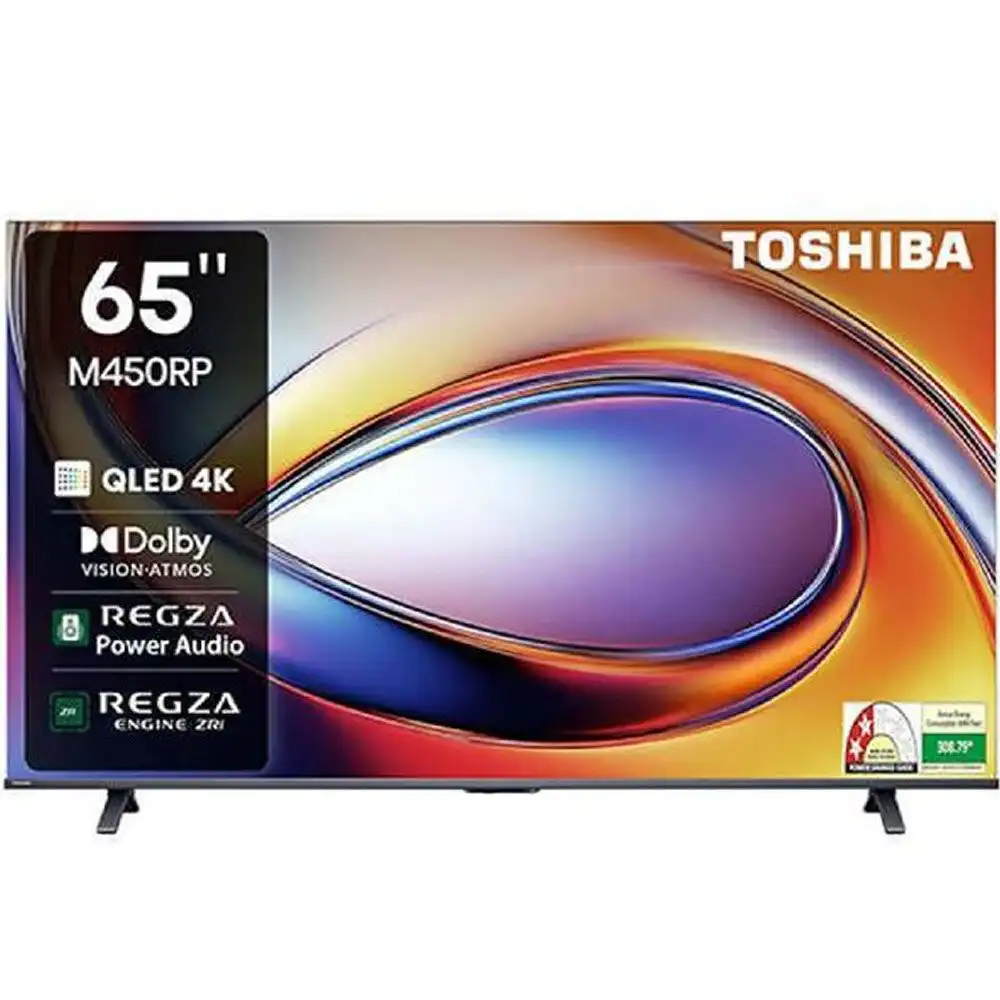 توشيبا تليفزيون 65 بوصة سمارت - 4K UHD QLED مع ريسيفر داخلى - 65M450RP