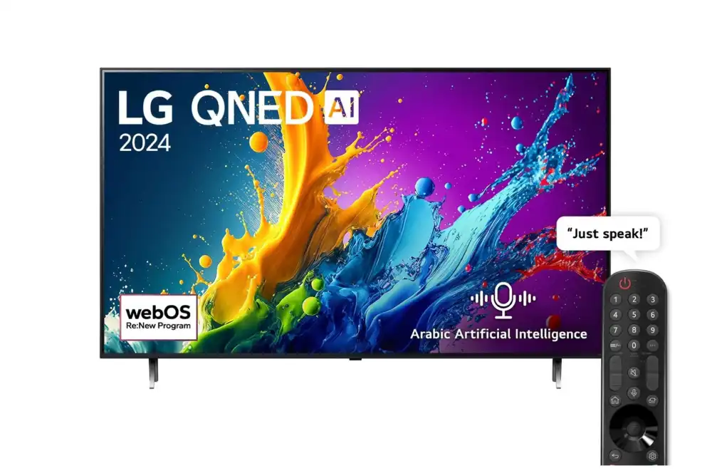 TV LG QNED AI QNED80 55-inch webOS24