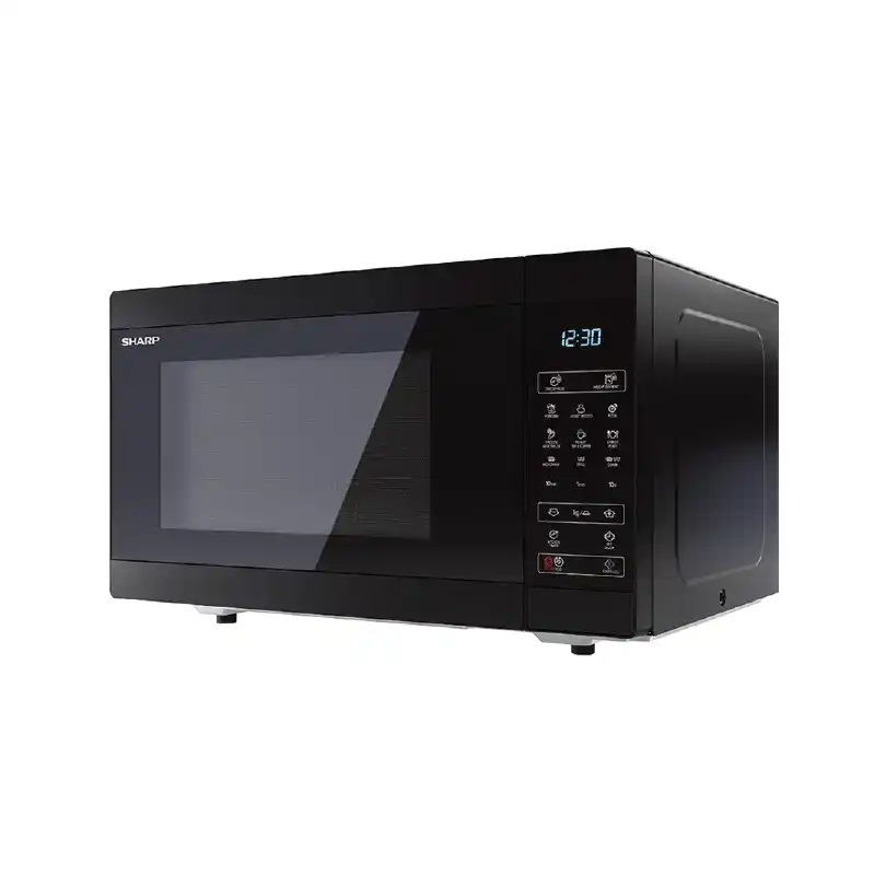 ميكروويف شارب شواية 25 لتر 900 وات 8 قوائم أسود R-250MGR-BK2 - برتى سنتر
