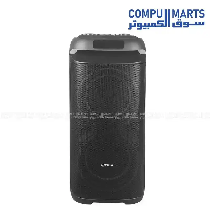 VOVO V-2875 Dual Party Speaker 8 Inch 50W 7.4V 4500mAh Black
