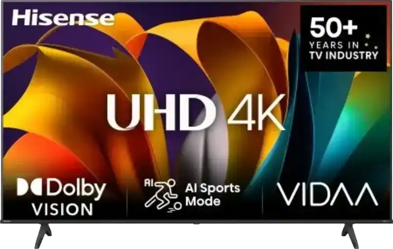 شاشة هايسنس 55 بوصة سمارت 4K UHD LED 55A6N - رسيفر داخلي