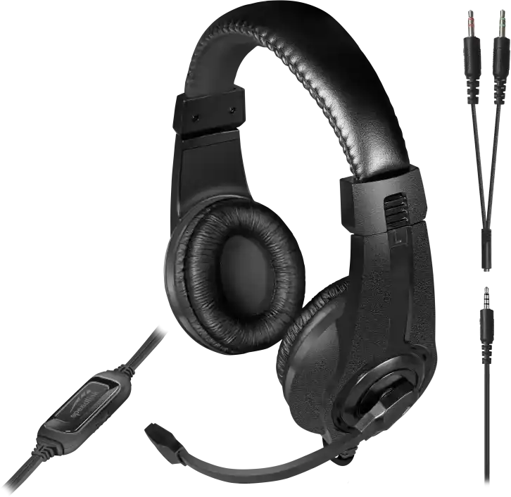 سماعة رأس سلكية سبيد لينك ليجاتوس ، موصل 3.5 مم، صوت استيريو، أسود، SL-860014-BK