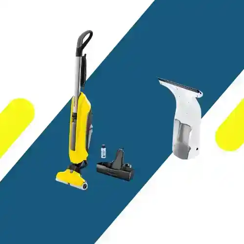 باندل مكنسة وممسحة الأرضيات من كارشر (Karcher) FC 5 + هدية جهاز تنظيف النوافذ KWI 1