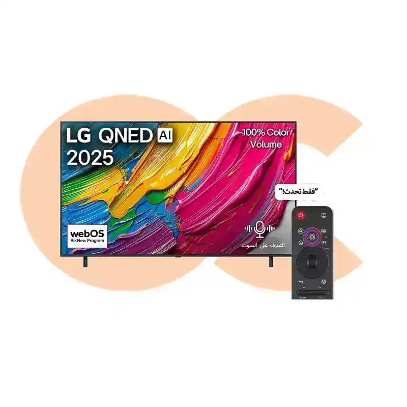 Best-Selling تلفزيون LG QNED AI 4K الذكي مع جهاز تحكم عن بعد AI Magic HDR10 مقاس 65 بوصة 65QNED80A6A | Available Now at EHAB Center Home Appliances