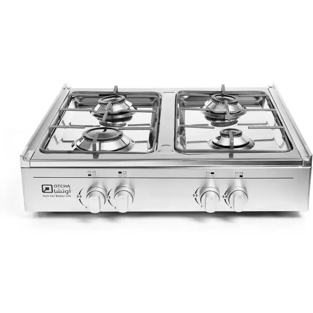 موقد غاز أوتشا 60 سم 4 شعلات فضي Classic Stove 60