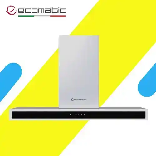 شفاط مطبخ حرف T ايكوماتيك 90 سم ستانلس ستيل تاتش + ريموت قوة 1000 م³/ساعة - H9210OST