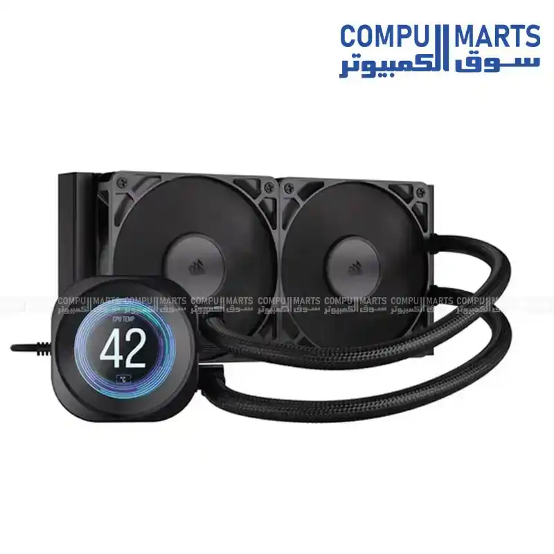 Corsair NAUTILUS 240 RS LCD Liquid CPU Cooler – 240mm AIO, LCD Display, High Performance Cooling