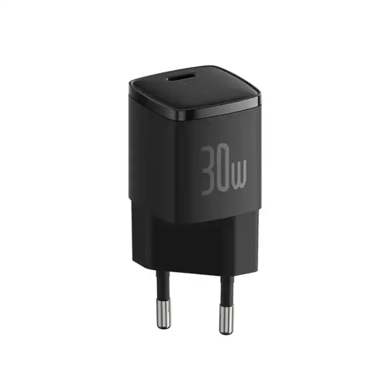 Baseus Cube Pro شاحن سريع 30 وات 1C – قابس EU – أسود