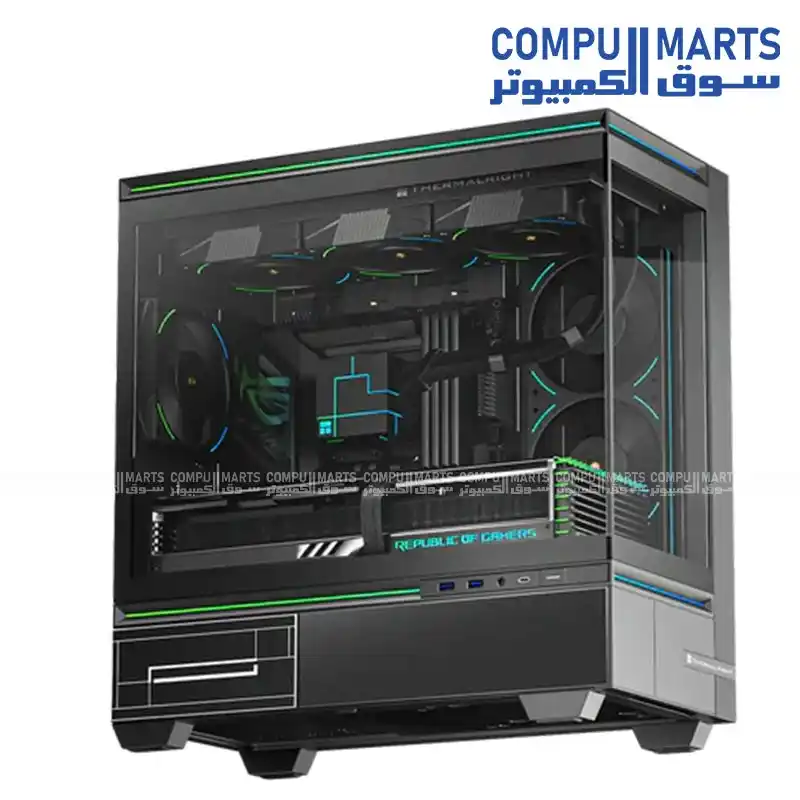 Thermalright TL-M10 VISION Mid Tower Case Tempered Glass ATX