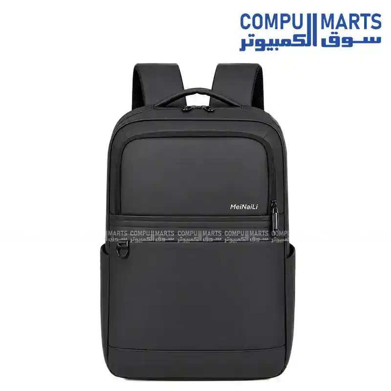 Meinaili 2508 15.6-inch Waterproof Multi-Pocket Laptop Bag Black 15.9L
