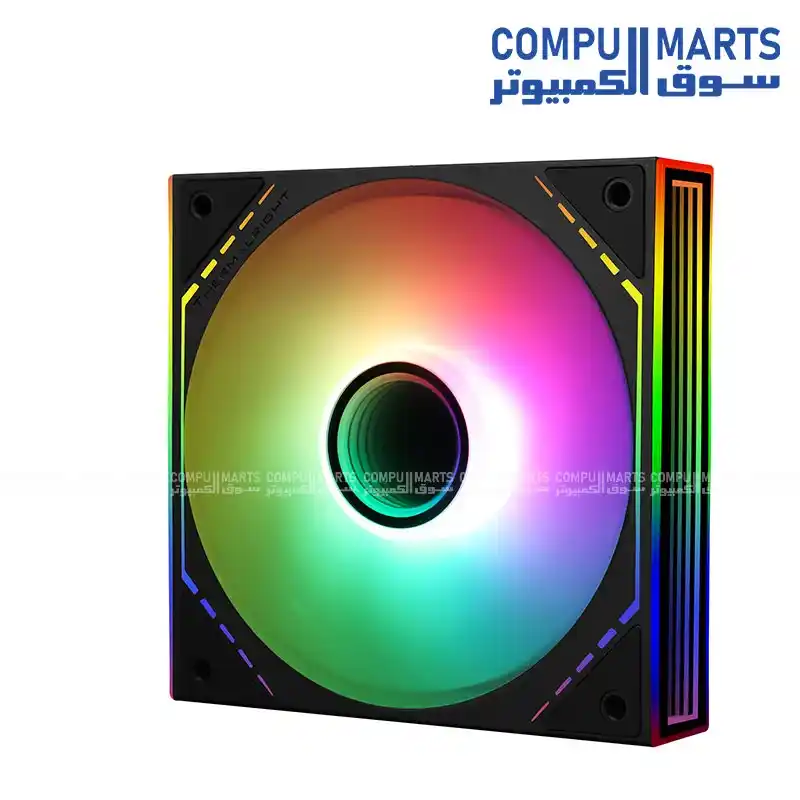 Thermalright TL-M12-S 120mm ARGB Case Fan - 1500 RPM, 47.6 CFM, S-FDB Bearing, 4-Pin PWM, 5V 3-Pin ARGB, Low Noise 23.2 dBA (1 Year Warranty) TL-M12-S