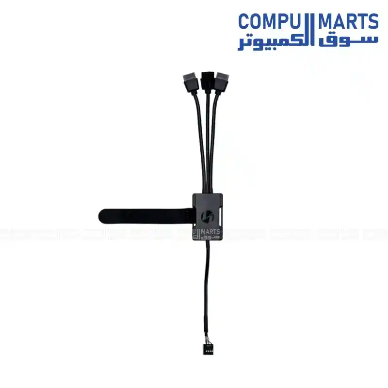 USB 2.0 1-to-3 HUB PW-U2HB Black USB Hub Male Cable 140mm Female Cables 3 × 140mm