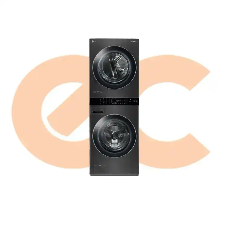 Best-Selling ووش تاور ال جي سيلفر FWT2520SS (غسالة 25ك FWT25WSS + مجفف 20ك FWT20DSS) | Available Now at EHAB Center Home Appliances