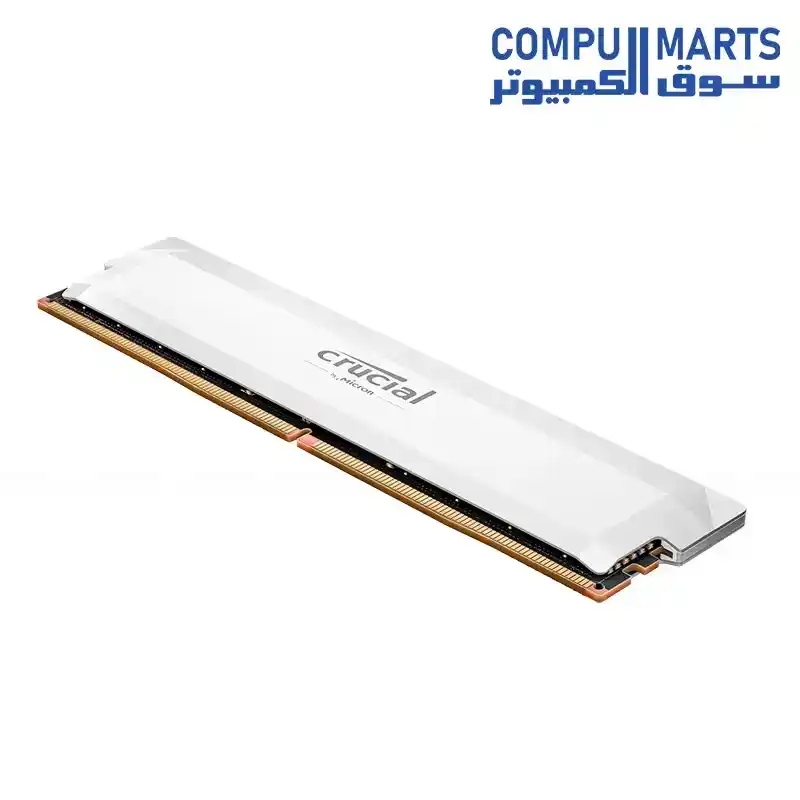 Crucial Pro Overclocking 16GB DDR5 6000MHz CL36 UDIMM Desktop Memory - White Edition (Intel XMP 3.0 & AMD EXPO) RGB CP16G60C36U5W
