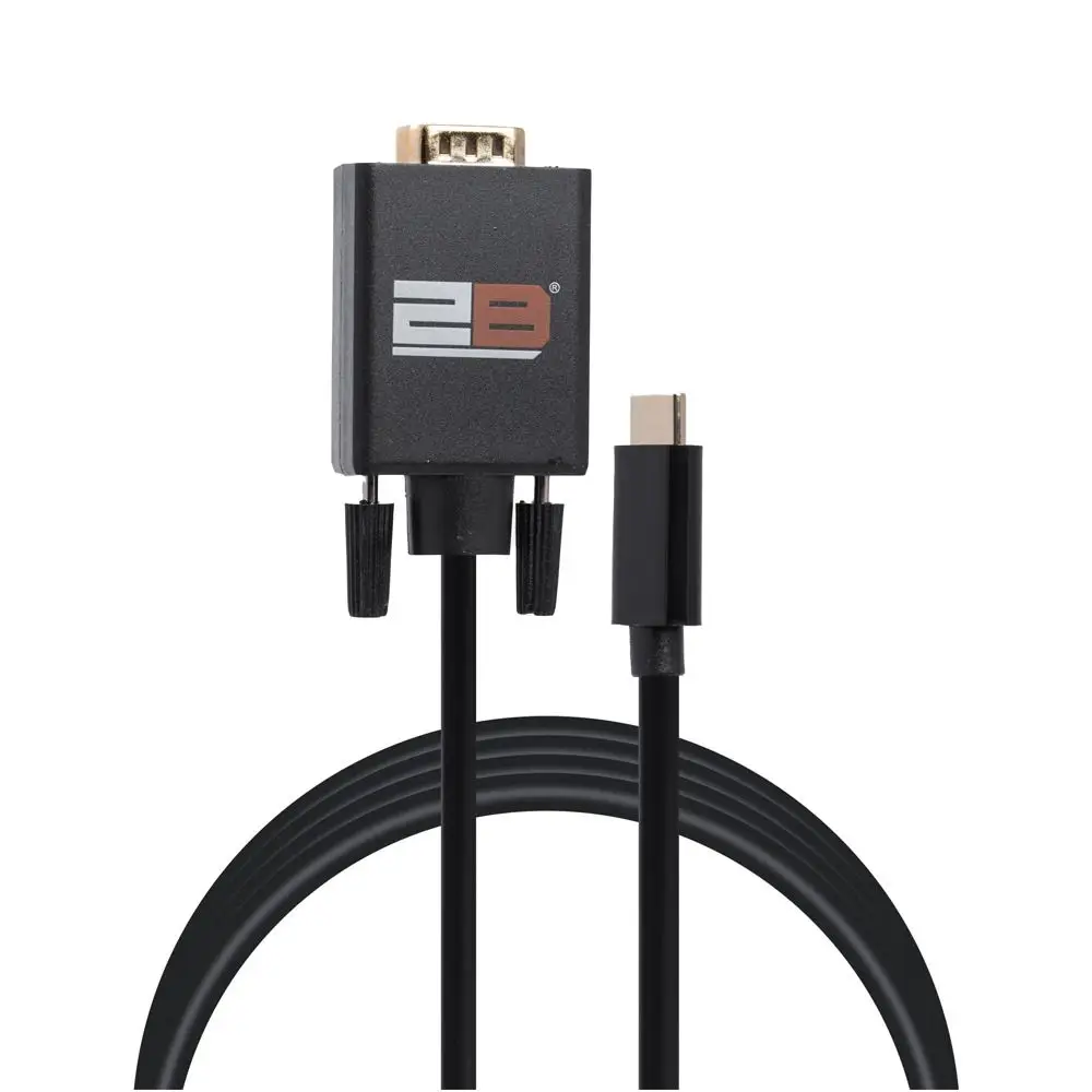 توبي (CV144) كابل من Type C الي VGA طوله 1.8 متر - أسود