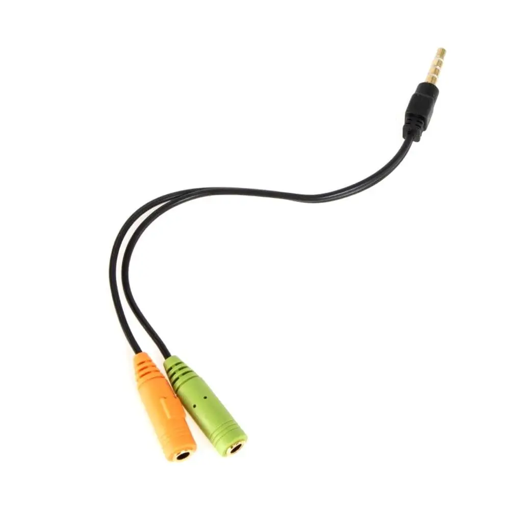 توبي ( CV198 ) محول اوديو  من  smart phone 3.5 mm socket  الي two socket PC ( Mic + Headphone )