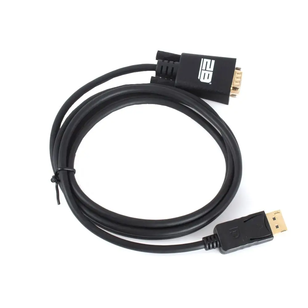 توبى (DC605) - كابل من Display Port الى VGA - طوله 1.8 متر - أسود