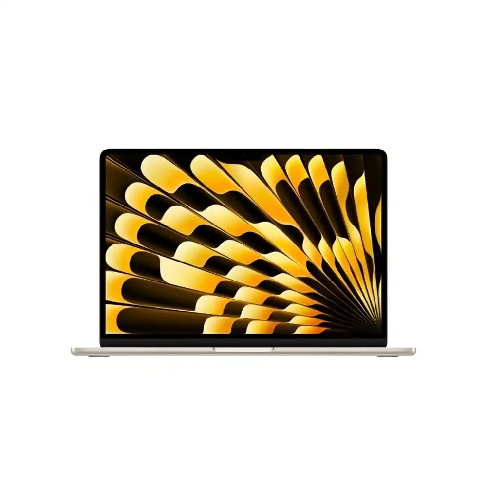 ابل ماك بوك اير - معالج M3 chip with 8-core CPU and 10-core GPU - رامات 24 جيجا بايت - هارد ديسك 512 جيجا بايت SSD - شاشه 15" بوصه - MacOs - ذهبي