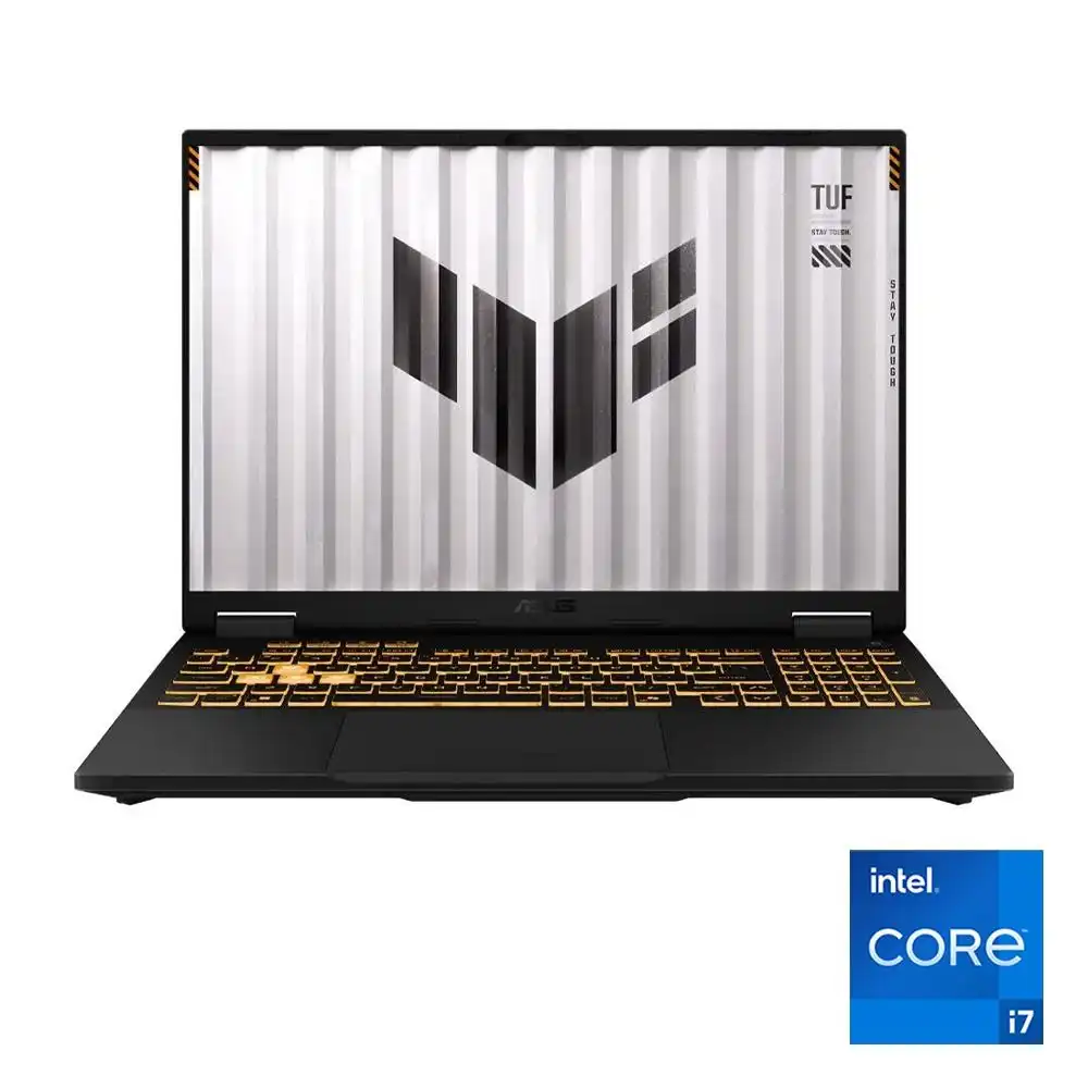 اسوس TUF Gaming F16 FX608JMR-RV057W لاب توب - انتل® كور™ i7-14650HX - رامات 16 جيجا بايت - هارد ديسك 512 جيجا بايت SSD - جرافيك NVIDIA® GeForce RTX™ 5060 8GB - شاشه 16" FHD+ بوصه 144 هرتز - ويندوز 11 - رمادي