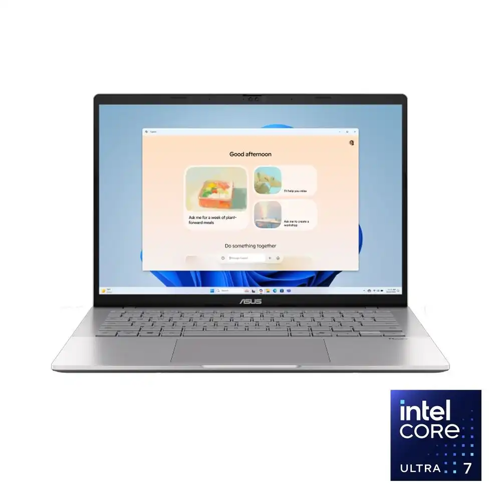 اسوس فيفو بوك S14 S3407CA-LY007W لاب توب - انتل® كور™ الترا 7-255H - رامات 16 جيجا بايت - هارد ديسك 1 تيرا بايت SSD - جرافيك Intel® Arc™ Graphics - شاشه 14" WUXGA بوصه 60 هرتز - ويندوز 11 - فضي