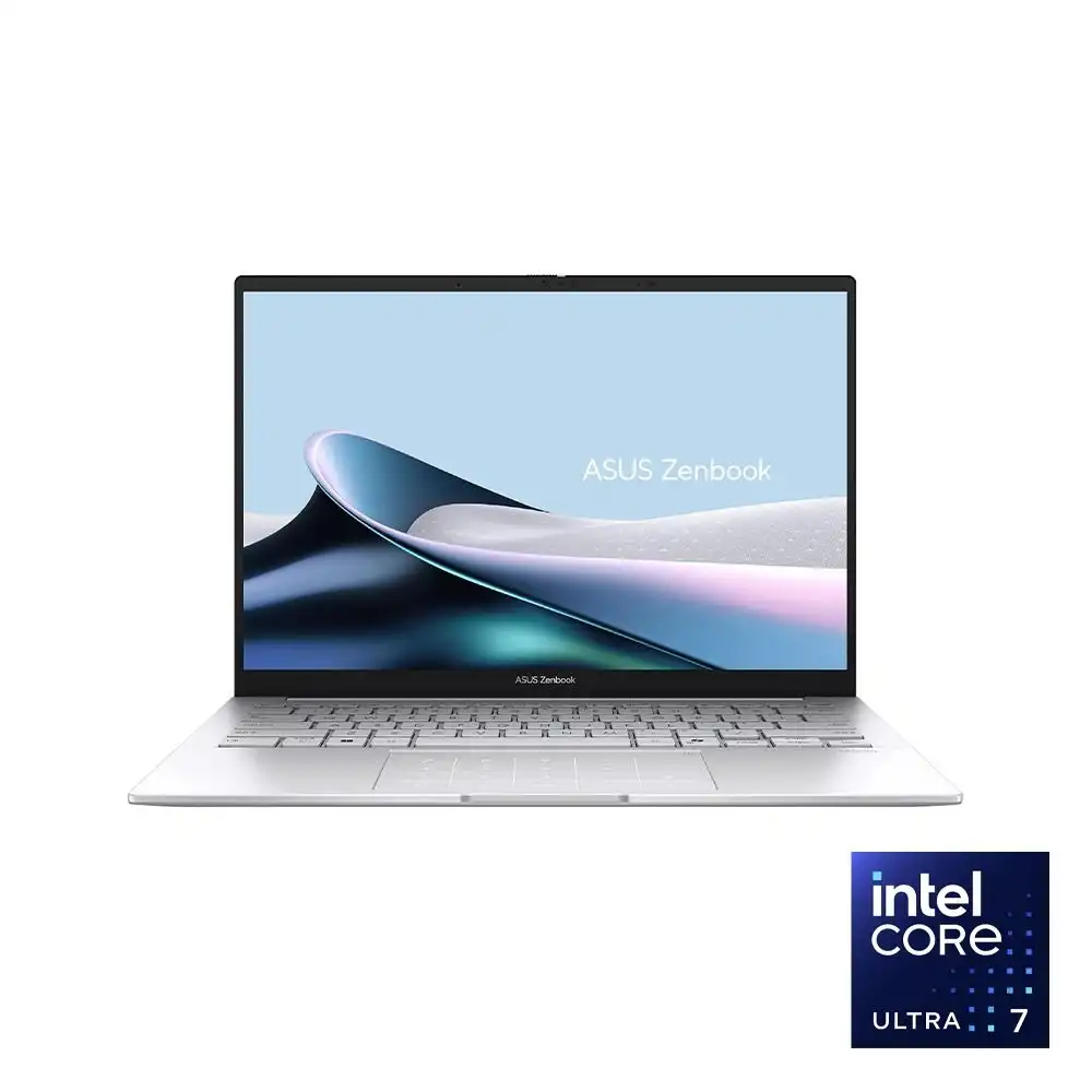 اسوس Zenbook 14 UX3405CA-SU157W لاب توب - انتل® كور™ الترا 7-255H - رامات 16 جيجا بايت - هارد ديسك 512 جيجا بايت SSD - جرافيك Intel® Arc™ Graphics - شاشه 14.0'' 3K OLED تاتش - ويندوز 11 - فضي