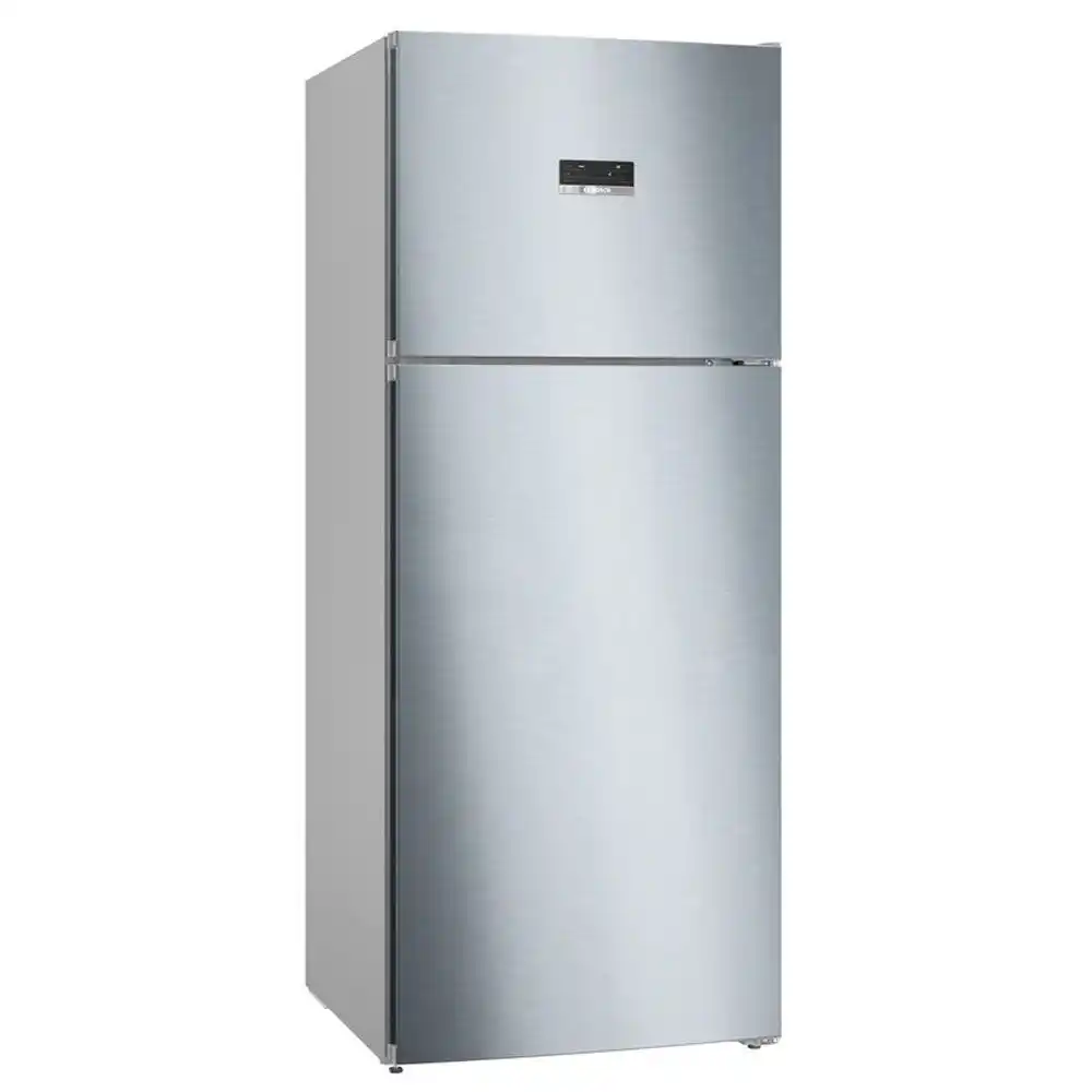بوش Series 4 ثلاجة بفريزر علوي سعة 542 لتر - نوفروست - فضي - KDN76XI3E9