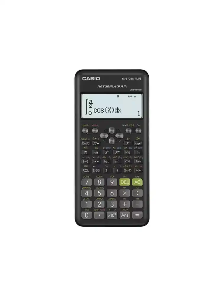 كاسيو FX-570ES PLUS-2 ألة حاسبة علمية بشاشة textbook طبيعية