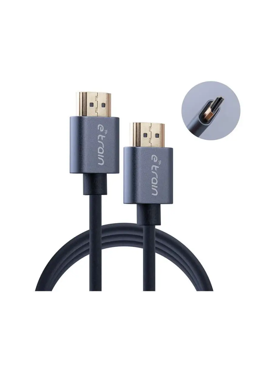 أي ترين DC891 كابل دائري من HDMI الي HDMI طوله 3 متر 4K - رمادي