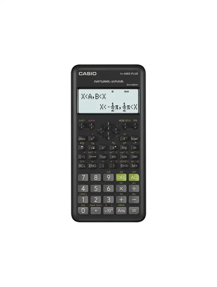 كاسيو FX-95ES PLUS-2 ألة حاسبة علمية قياسية بشاشة Textbook طبيعية