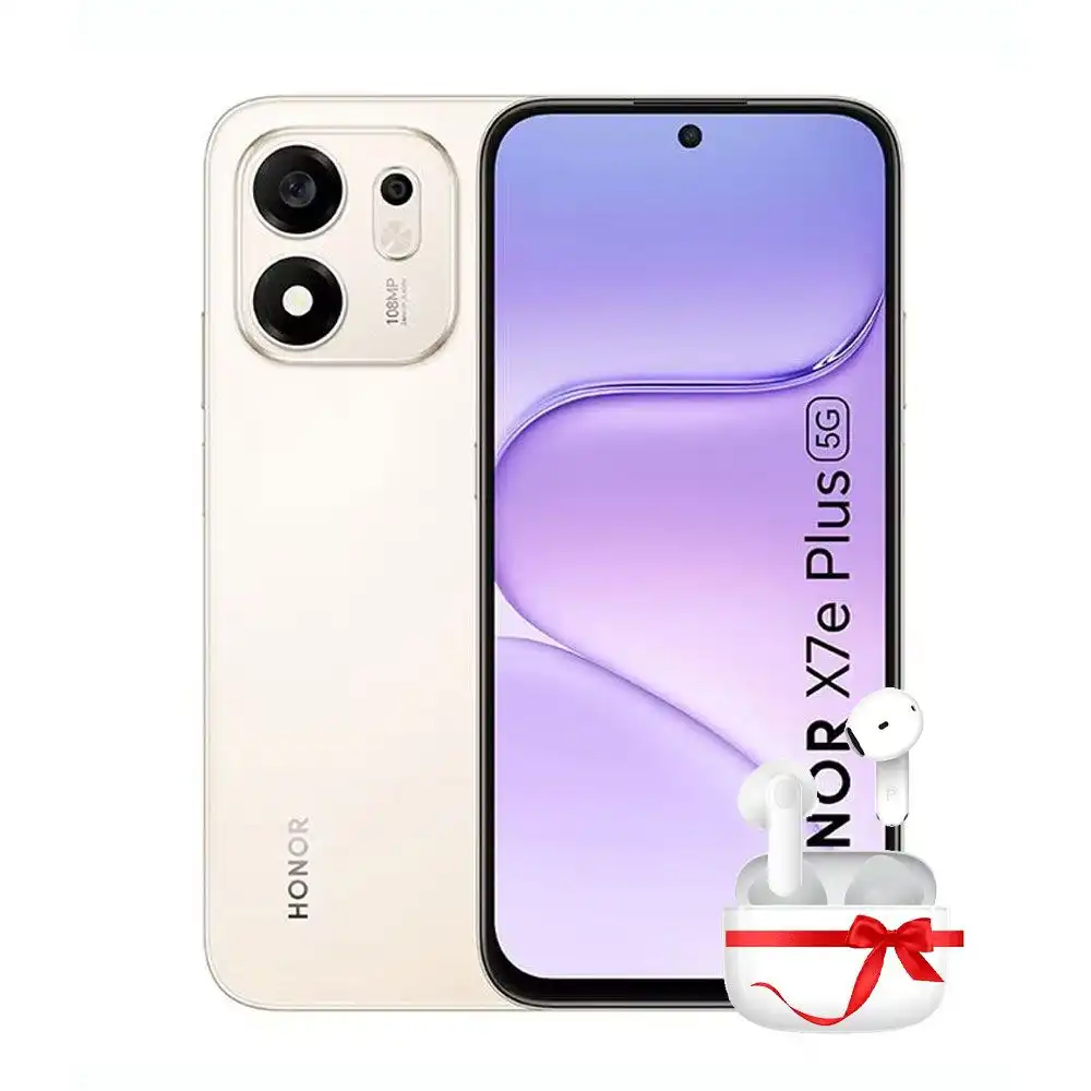 هونر X7e بلس 5G - رامات 6 جيجا - 128 جيجا بايت - ذهبي