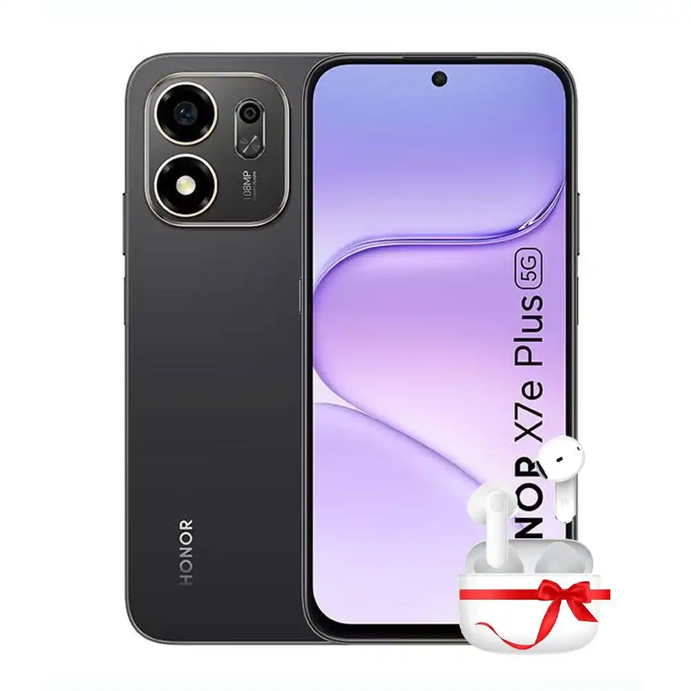 هونر X7e بلس 5G - رامات 6 جيجا - 128 جيجا بايت - أسود