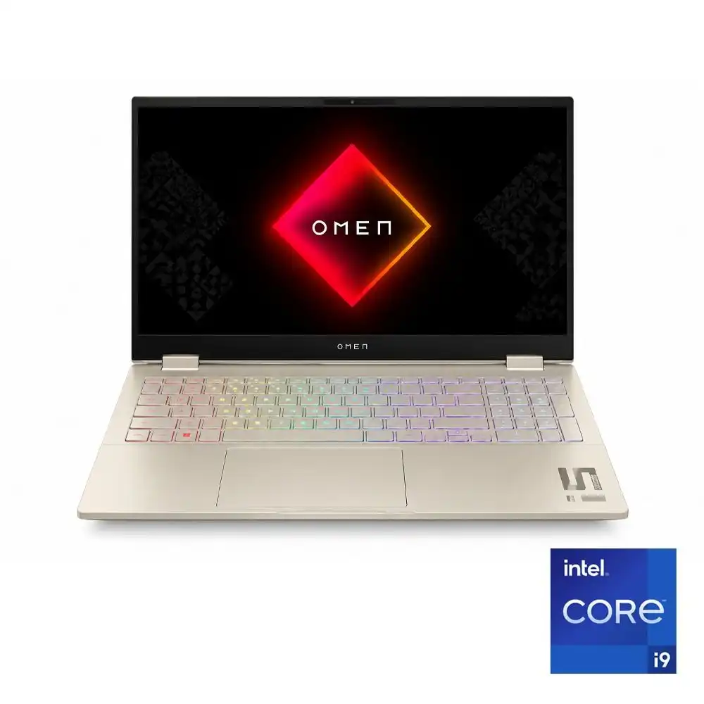 اتش بي هايبر اكس Omen 15-ga0037ne لاب توب - انتل® كور™ i9-14900HX - رامات 16 جيجا بايت - هارد ديسك 1 تيرا بايت SSD - جرافيك NVIDIA® GeForce RTX™ 5070 8GB - شاشه 15.3" 2K بوصه 165 هرتز - ويندوز 11 - ذهبي