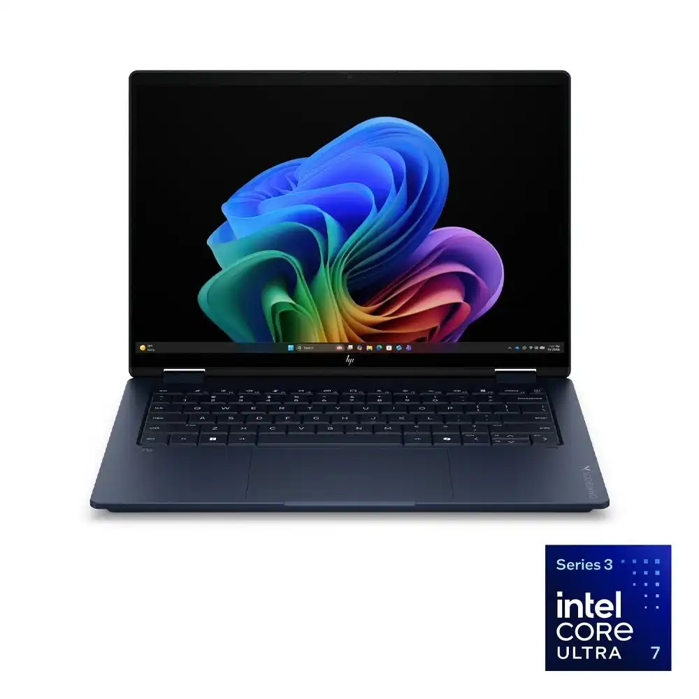 اتش بى OmniBook X 14-kb0000ne لاب توب - انتل® كور™ الترا 7-355 - رامات 16 جيجا بايت - هارد ديسك 1 تيرا بايت SSD - جرافيك Intel® Graphics - شاشة 14" 2K OLED تاتش - ويندوز11 - أزرق