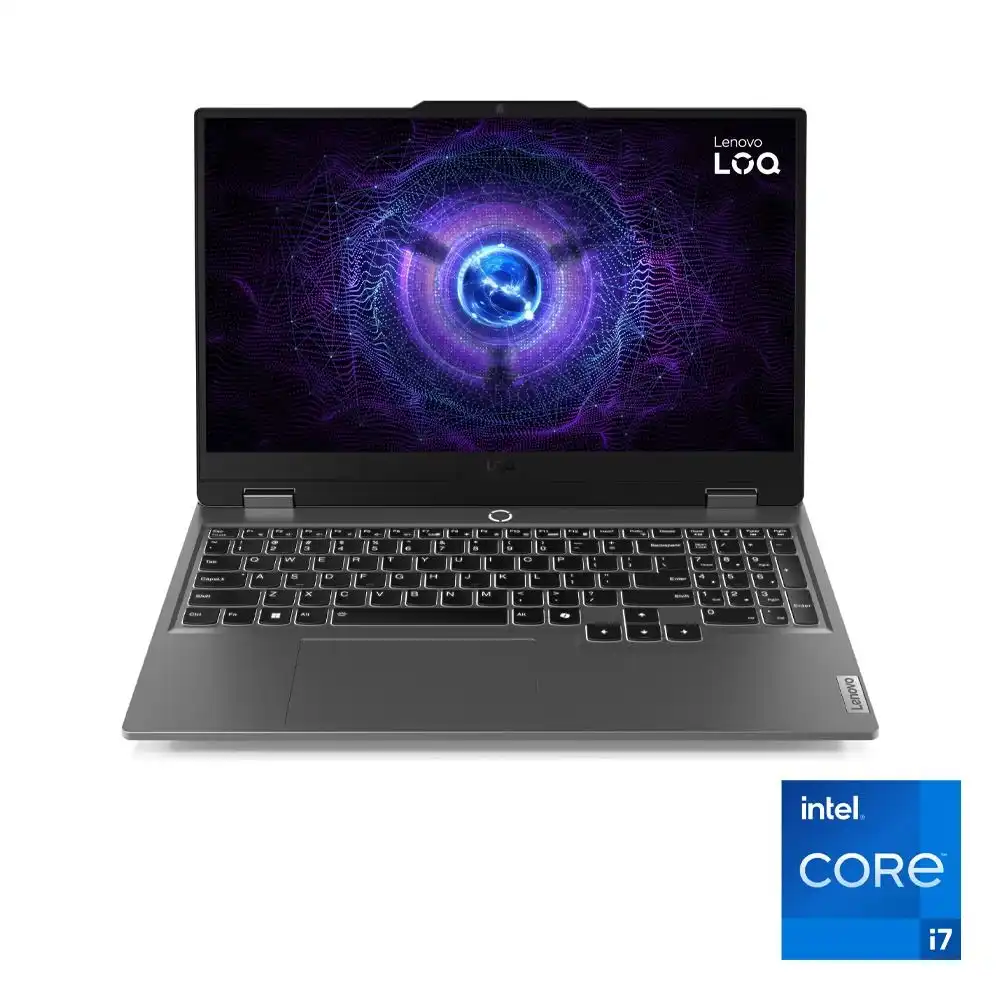 لينوفو LOQ 15IRX9 لاب توب - انتل® كور™ i7-13645HX - رامات 16 جيجا بايت - هارد ديسك 512 جيجا بايت SSD - جرافيك NVIDIA® GeForce RTX™ 4050 6GB - شاشه 15.6" FHD بوصه 144 هرتز - رمادي