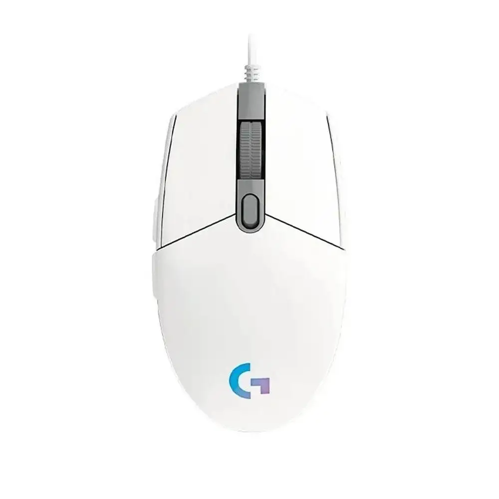 لوجيتك ماوس G102 Light sync للالعاب موديل EER 910-005824 - أبيض