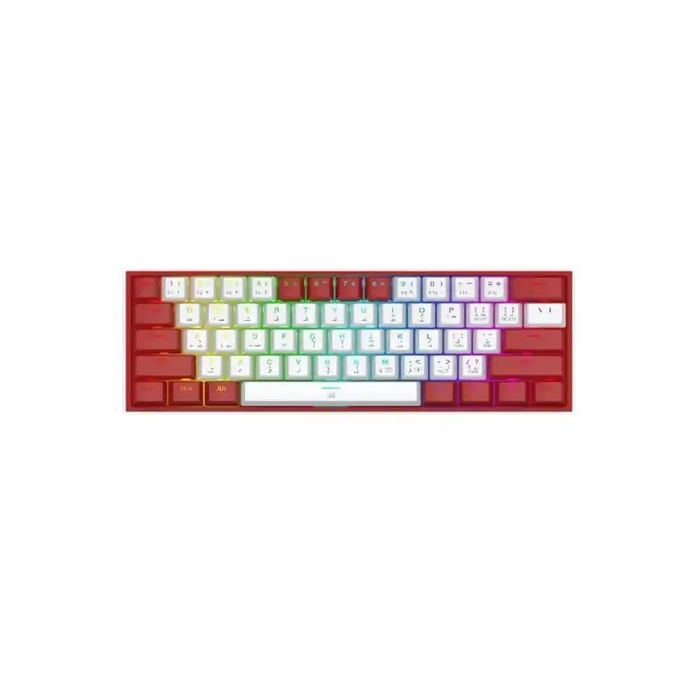 ريدراجون لوحة مفاتيح K617 RGB - أبيض*أحمر