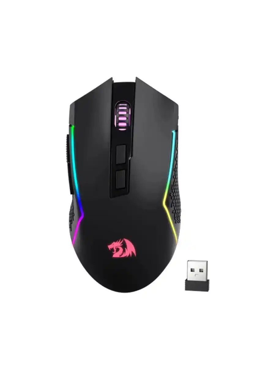 ريدراجون ماوس لاسلكي RGB موديل M693 - أسود