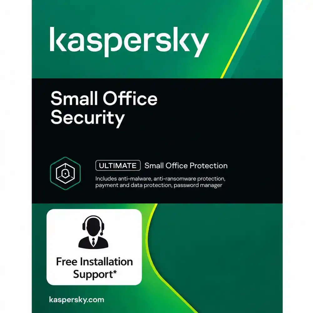 كاسبرسكي Small اوفيس سيكيورتي 5 أجهزه موبايل 5 أجهزه مكتبيه 1 خادم ملفات لسنتين 5 مستخدم Base Download Pack - موديل KL4541IDEDS