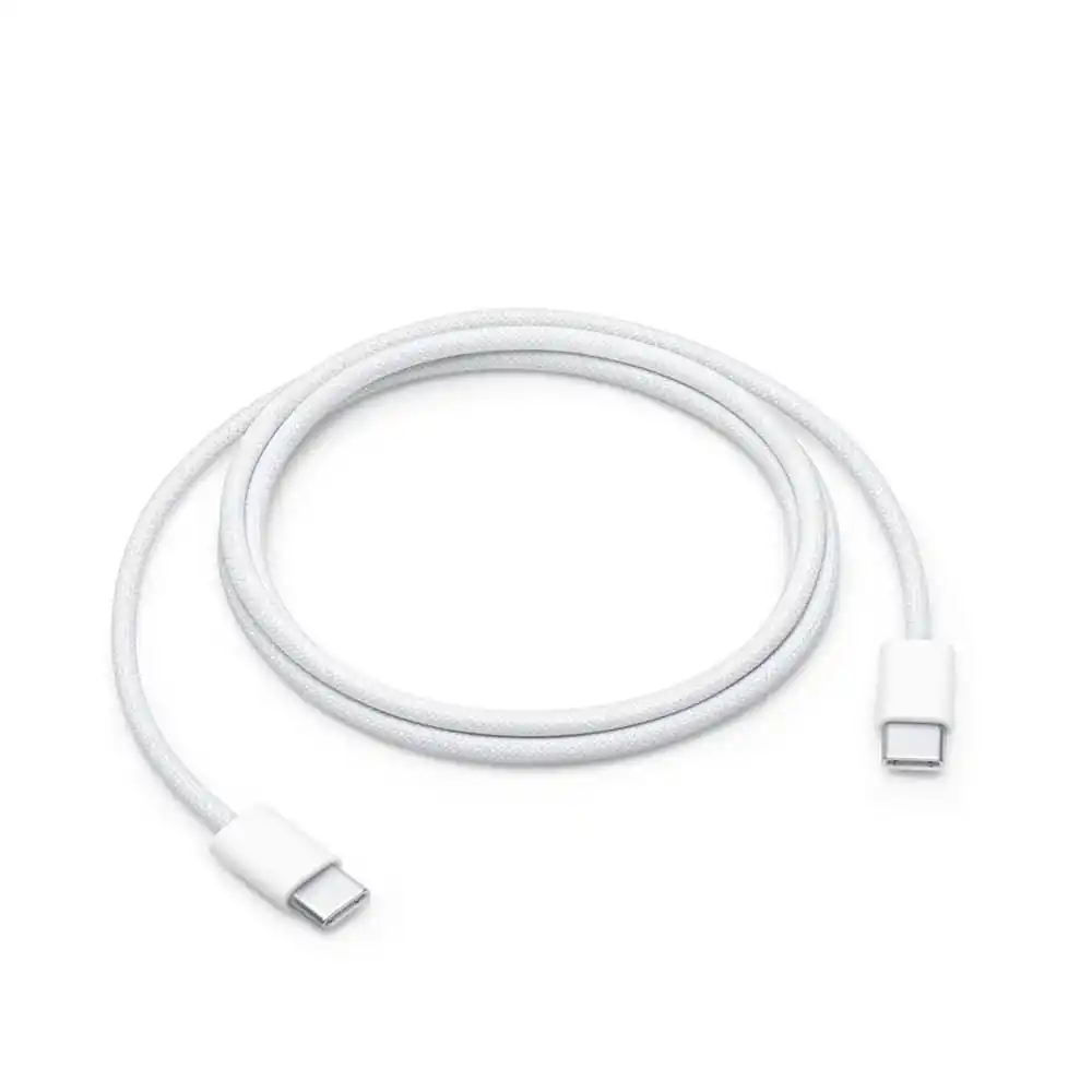 أبل كابل من USB-C الي USB-C بقوة 60 وات طوله 1 متر - أبيض