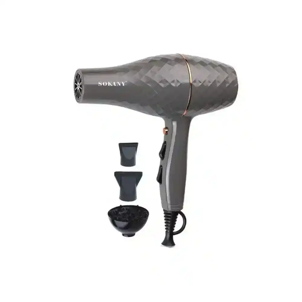 سوكاني مجفف شعر مع موزع هواء - 3300 وات - رمادي - SK2224
