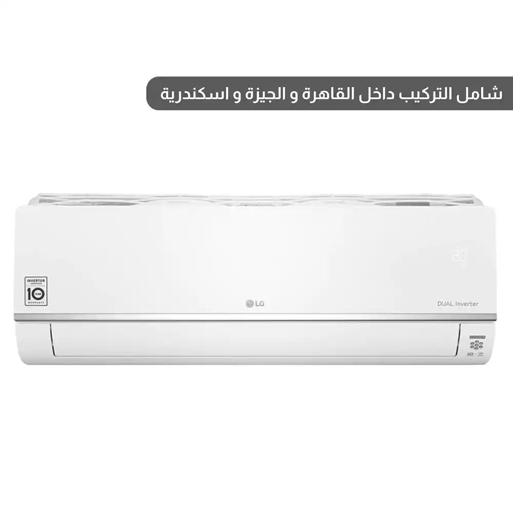 أل جى S بلس تكييف 3 حصان بارد وساخن انفرتر تبريد مزدوج  - ابيض - موديلS4-W24K22ME