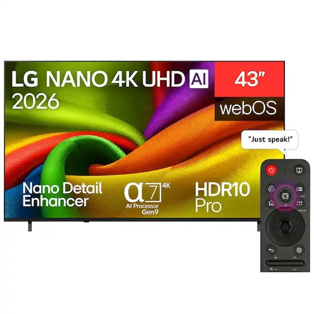 ال جي تليفزيون 43 بوصة نانو NU85 بتكنولوجيا AI - سمارت 4K - موديل 43NU850B6LA.AFU