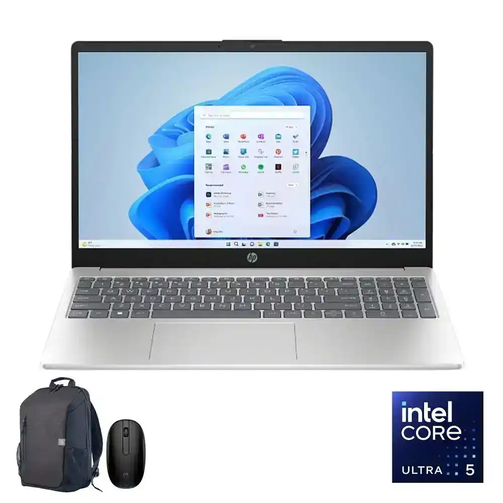 اتش بى AI 15-fd2019ne لاب توب - انتل® كور™ الترا 5-225U - رامات 24 جيجا بايت - هارد ديسك 512 جيجا بايت SSD - جرافيك Integrated Intel® Graphics - شاشة 15.6" FHD - ويندوز 11 - فضي