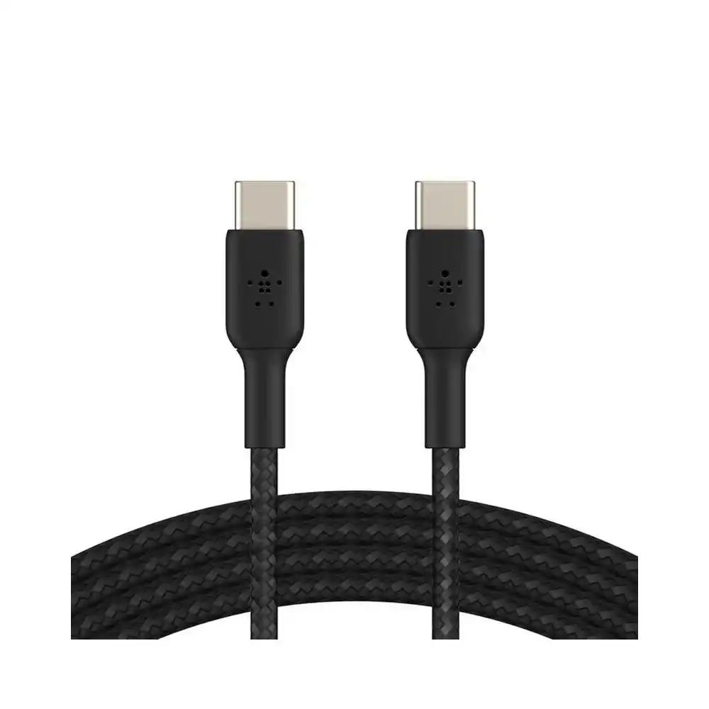 بيلكين كابل مضفر USB-C الى USB-C طوله 1 متر - أسود
