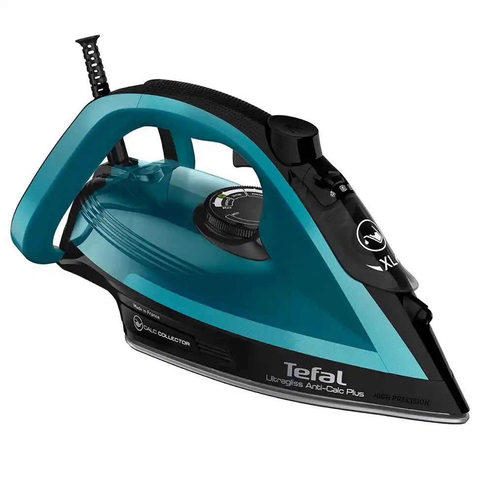 تيفال مكواة بخار ألترا جليس بلس Air Glide بقوة 2800 وات - أسود*أخضر - FV6832E0