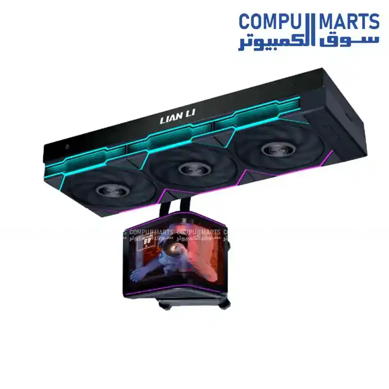 Lian Li HydroShift II Oled Curved 360MM White with UNI FAN TL Flex AIO Liquid Cpu Cooler