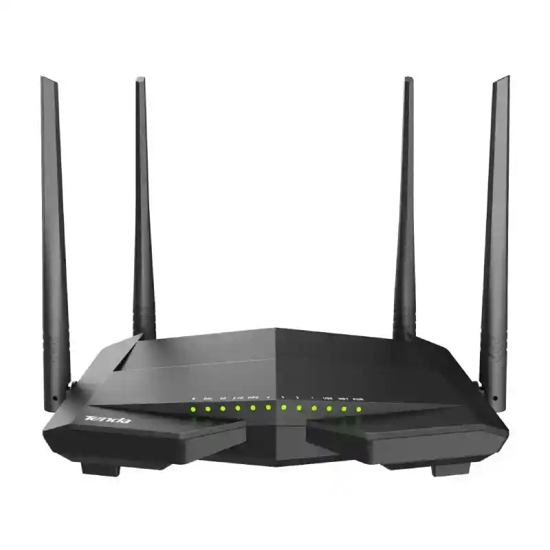 تيندا V12 مودم راوتر AC1200 مزدوج النطاق يدعم VDSL/ADSL وشبكة واي فاي جيجابت