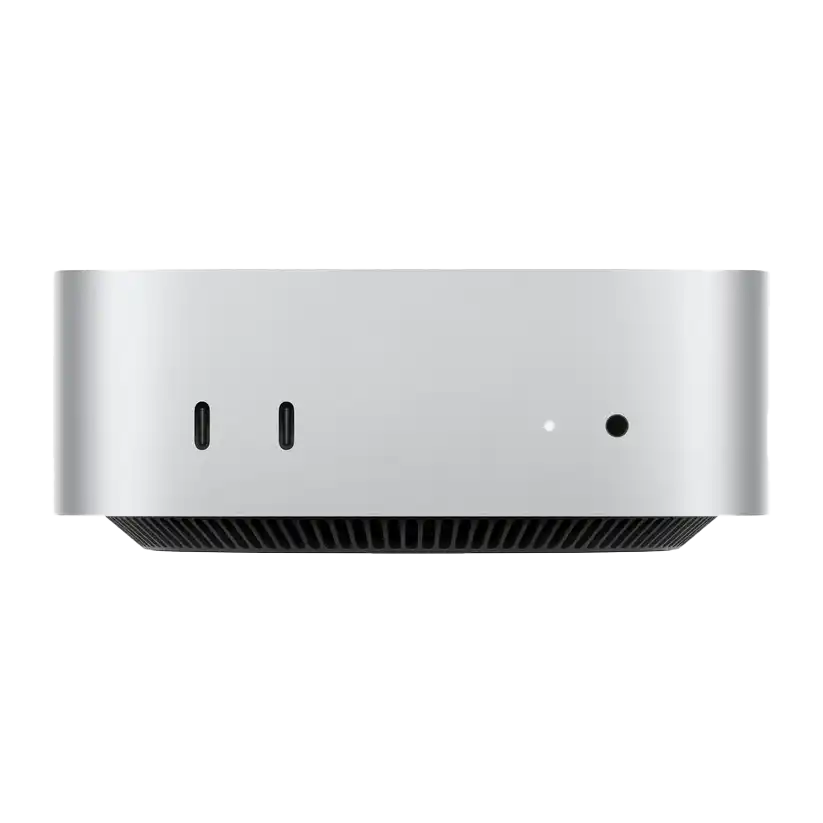 Mac mini: شريحة Apple M4 Pro مع وحدة معالجة مركزية 12 نواة ووحدة معالجة رسومات 16 نواة، ووحدة تخزين SSD بسعة 512 جيجابايت - فضي