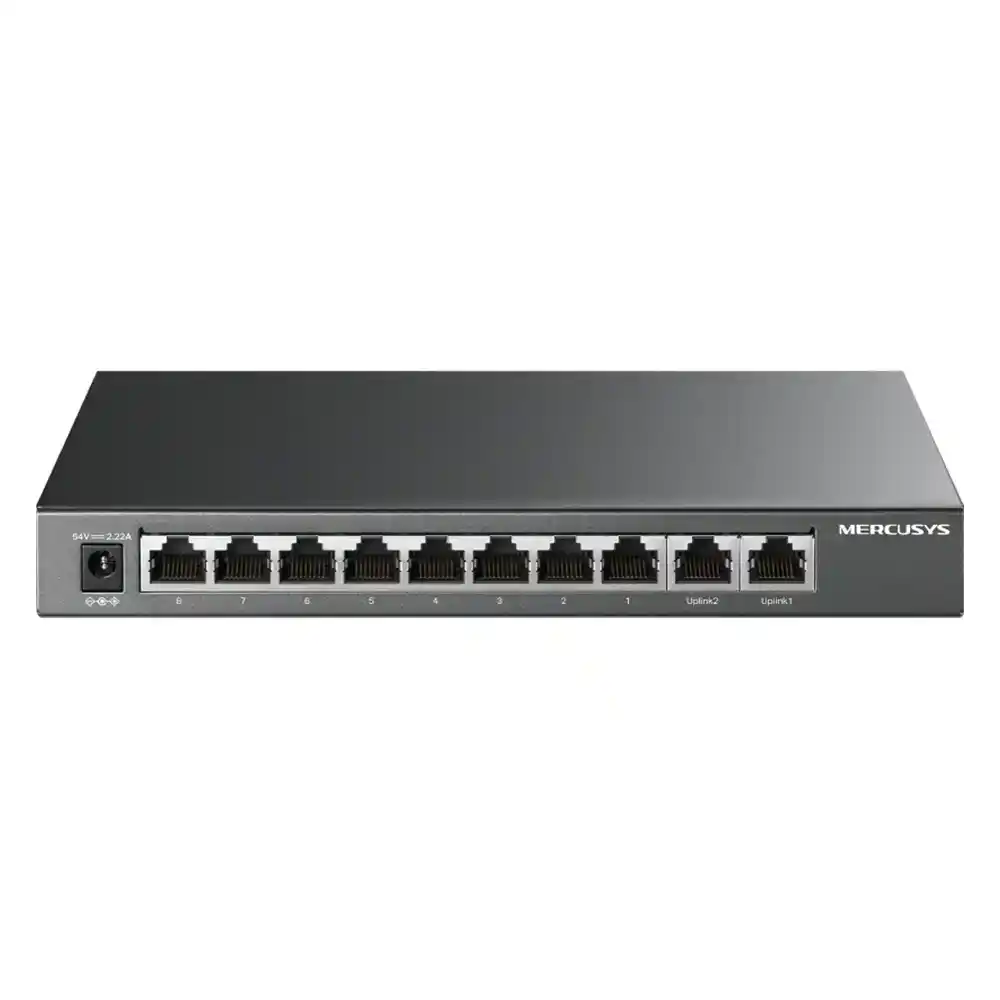 سويتش ميركوسيس 8 منافذ 1000/100/10 ميجابت في الثانية +PoE + منفذين (RJ45) 1000 ميجابت في الثانية MS110GMP Unmanaged Desktop Uplink