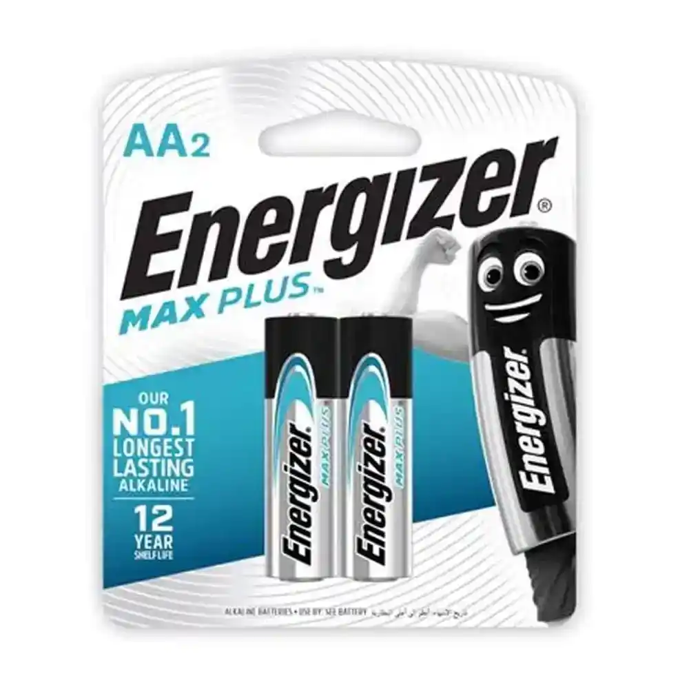 انرجايزر بطارية 2 AA ماكس بلس 1.5 فولت X91-BP2